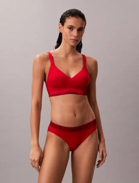 Bralette Icon in cotone e Modal con effetto metallizzato
