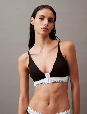 Bralette Icon in cotone e Modal leggermente foderata con chiusura frontale a triangolo