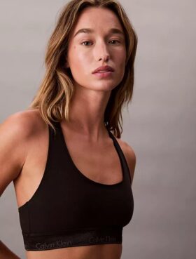 Bralette Icon in cotone e Modal metallizzato Unlined