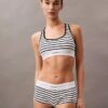 Bralette in cotone Modal elasticizzato a coste, leggermente foderata Bralette in cotone Modal elasticizzato a coste, leggermente foderata