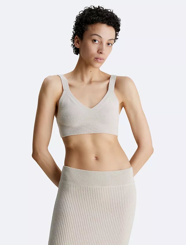 Bralette in misto lana a costine Bralette in misto lana a costine