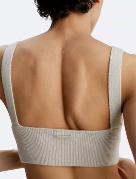 Bralette in misto lana a costine