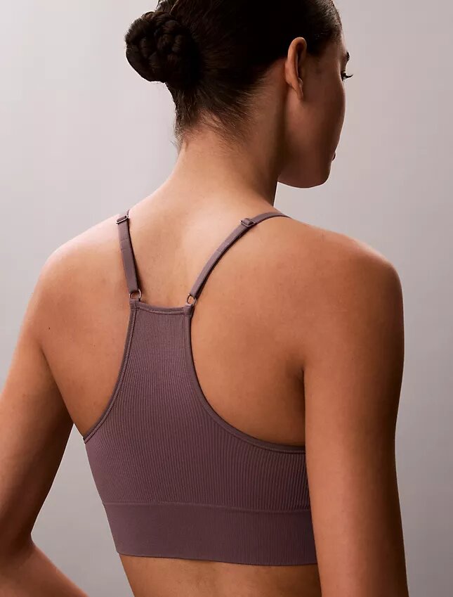 Bralette senza cuciture in microfibra a costine, leggermente imbottita Bralette senza cuciture in microfibra a costine, leggermente imbottita