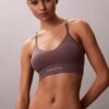 Bralette senza cuciture in microfibra a costine, leggermente imbottita Bralette senza cuciture in microfibra a costine, leggermente imbottita