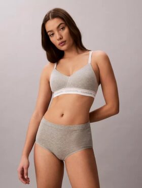 Bralette senza ferretto leggermente foderata con logo Archive