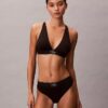 Bralette triangolare elasticizzata in Microfiber con Monogram grafico e leggera fodera Bralette triangolare elasticizzata in Microfiber con Monogram grafico e leggera fodera