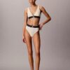 Bralette triangolare elasticizzata in Microfiber con Monogram grafico e leggera fodera Bralette triangolare elasticizzata in Microfiber con Monogram grafico e leggera fodera