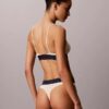Bralette triangolare elasticizzata in Microfiber con Monogram grafico e leggera fodera Bralette triangolare elasticizzata in Microfiber con Monogram grafico e leggera fodera
