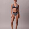 Bralette triangolare elasticizzata in Microfiber con Monogram grafico e leggera fodera Bralette triangolare elasticizzata in Microfiber con Monogram grafico e leggera fodera