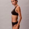 Bralette triangolare elasticizzata in Microfiber con Monogram grafico e leggera fodera Bralette triangolare elasticizzata in Microfiber con Monogram grafico e leggera fodera