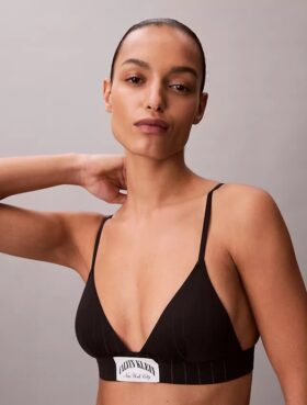 Bralette triangolare Heritage Classic in Cotton Stretch con leggera fodera