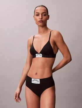 Bralette triangolare Heritage Classic in Cotton Stretch con leggera fodera