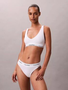 Bralette triangolare Icon in cotone e Modal Unlined senza imbottitura