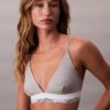 Bralette triangolare Icon in cotone e Modal Unlined senza imbottitura