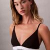 Bralette triangolare Icon in cotone e Modal Unlined senza imbottitura