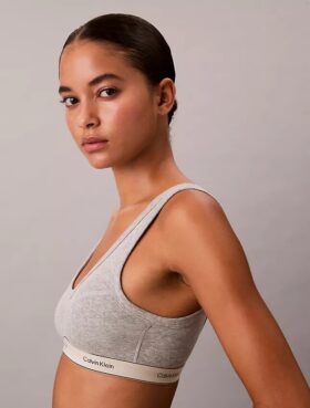 Bralette triangolare in cotone Cotton Stretch con leggera fodera