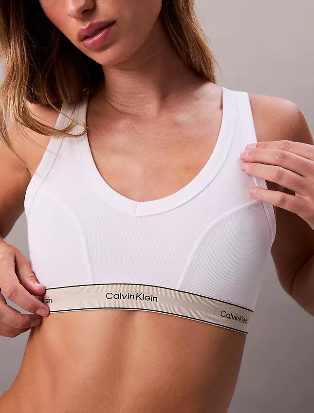 Bralette triangolare in cotone Cotton Stretch con leggera fodera Bralette triangolare in cotone Cotton Stretch con leggera fodera