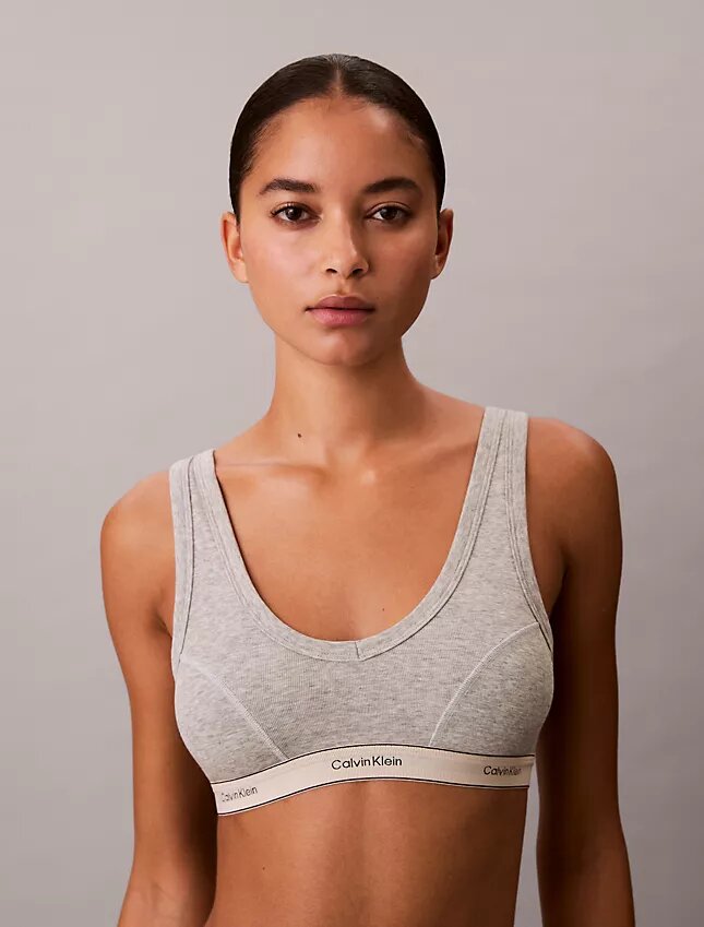 Bralette triangolare in cotone Cotton Stretch con leggera fodera Bralette triangolare in cotone Cotton Stretch con leggera fodera