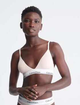 Bralette triangolare in cotone e Modal leggermente foderata