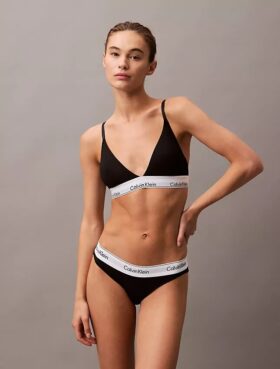Bralette triangolare in cotone e Modal leggermente foderata