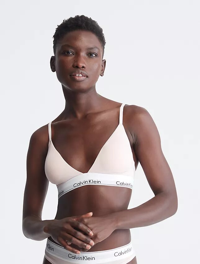 Bralette triangolare in cotone e Modal leggermente foderata Bralette triangolare in cotone e Modal leggermente foderata