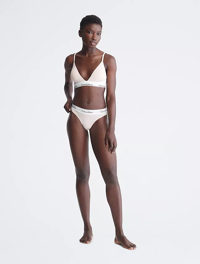 Bralette triangolare in cotone e Modal leggermente foderata Bralette triangolare in cotone e Modal leggermente foderata