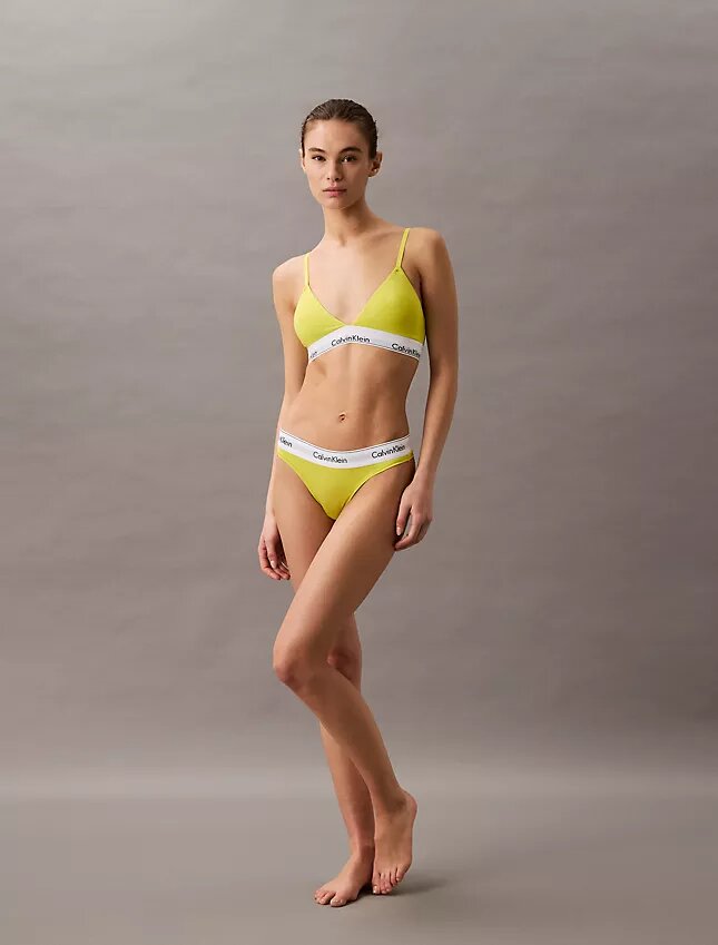 Bralette triangolare in cotone e Modal leggermente foderata Bralette triangolare in cotone e Modal leggermente foderata