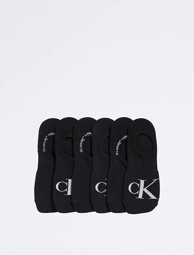 Calze corte in maglia piatta con Monogram, confezione da 6 Calze corte in maglia piatta con Monogram, confezione da 6