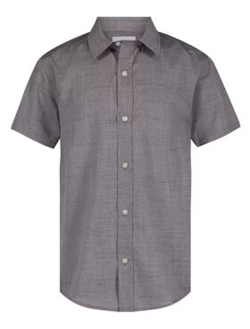 Camicia a righe con bottoni e maniche corte da bambino