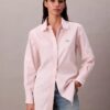 Camicia a righe dal taglio morbido con bottoni Camicia a righe dal taglio morbido con bottoni