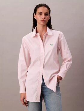 Camicia a righe dal taglio morbido con bottoni