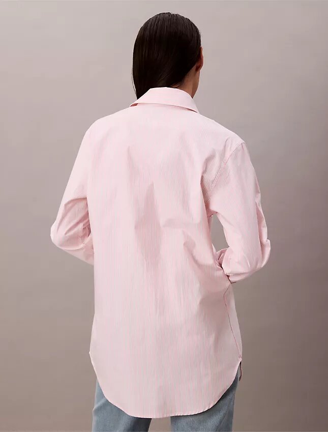 Camicia a righe dal taglio morbido con bottoni Camicia a righe dal taglio morbido con bottoni