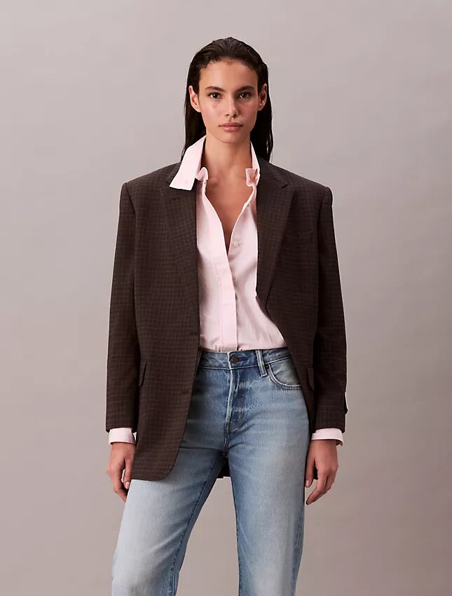 Camicia a righe dal taglio morbido con bottoni Camicia a righe dal taglio morbido con bottoni