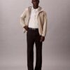 Camicia button-down a maniche corte in cotone elasticizzato a righe Camicia button-down a maniche corte in cotone elasticizzato a righe