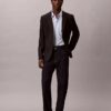Camicia button-down a maniche corte in cotone elasticizzato a righe Camicia button-down a maniche corte in cotone elasticizzato a righe