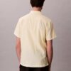 Camicia button-down a maniche corte in lino e cotone Camicia button-down a maniche corte in lino e cotone