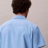 Camicia button-down a maniche corte in lino e cotone Camicia button-down a maniche corte in lino e cotone