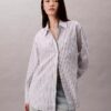 Camicia button-down a righe in popeline dal taglio morbido