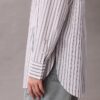 Camicia button-down a righe in popeline dal taglio morbido