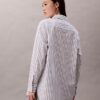 Camicia button-down a righe in popeline dal taglio morbido