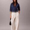 Camicia button-down con ricamo inglese Camicia button-down con ricamo inglese