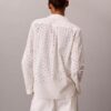 Camicia button-down con ricamo inglese