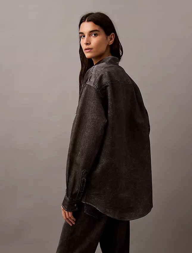 Camicia button-down con stampa Denim Camicia button-down con stampa Denim