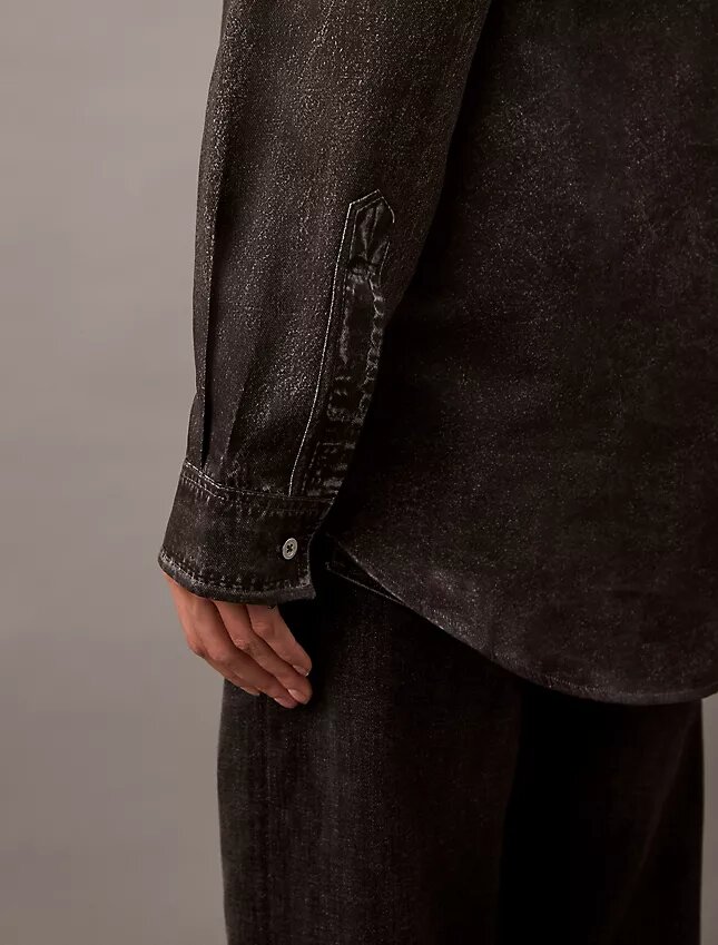 Camicia button-down con stampa Denim Camicia button-down con stampa Denim