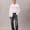 Camicia button-down dal taglio morbido con logo in popeline Camicia button-down dal taglio morbido con logo in popeline