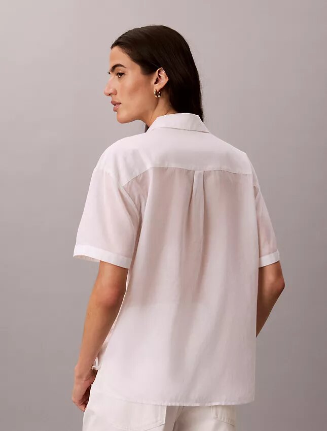 Camicia button-down dal taglio morbido in misto cotone Camicia button-down dal taglio morbido in misto cotone
