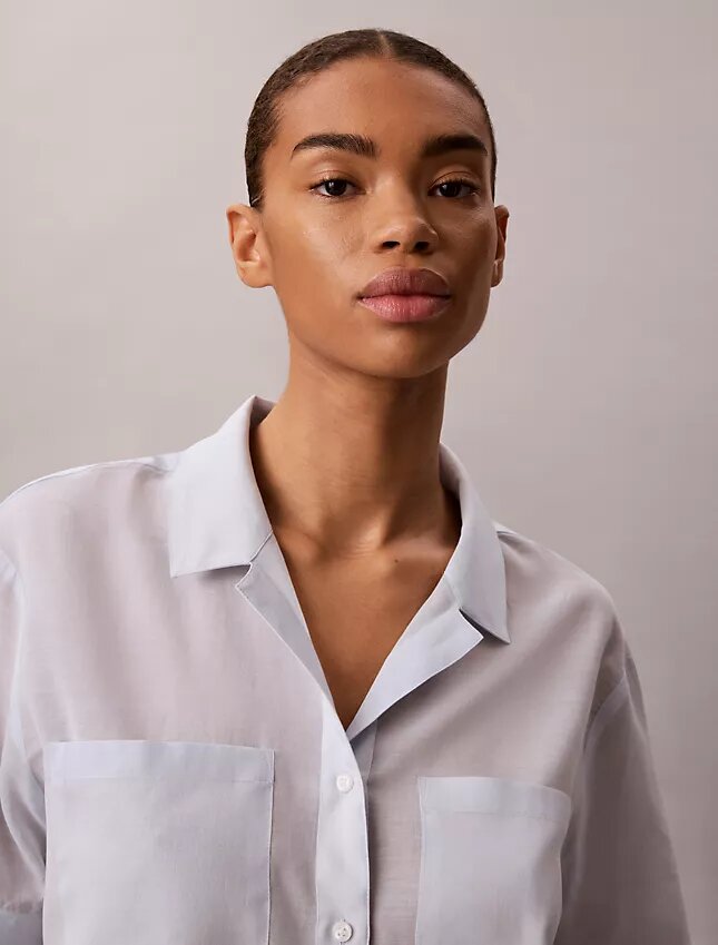 Camicia button-down dal taglio morbido in misto cotone Camicia button-down dal taglio morbido in misto cotone