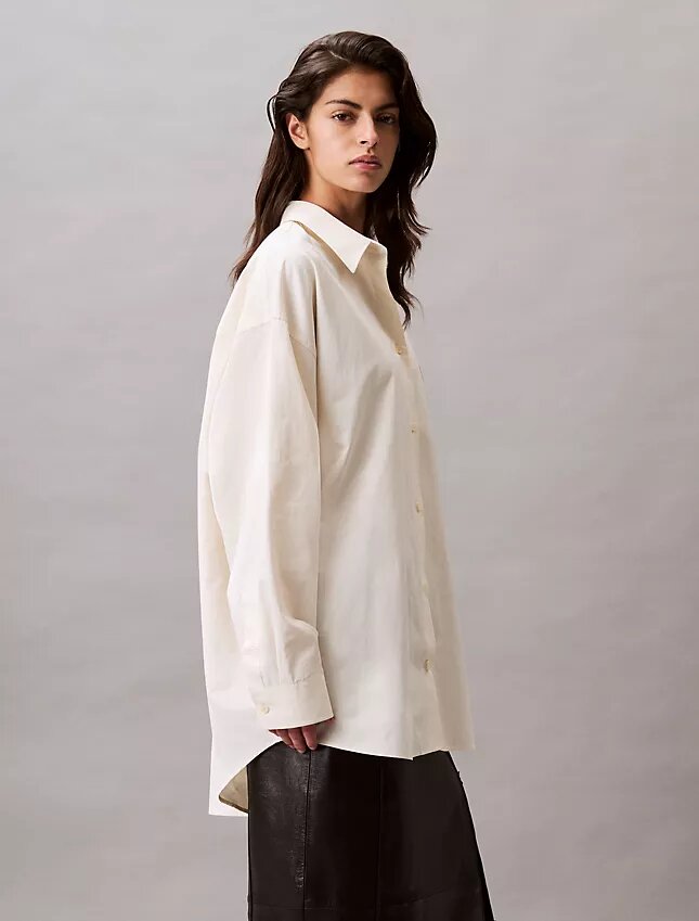 Camicia button-down dal taglio morbido in misto viscosa Camicia button-down dal taglio morbido in misto viscosa