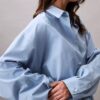 Camicia button-down dal taglio morbido in misto viscosa Camicia button-down dal taglio morbido in misto viscosa