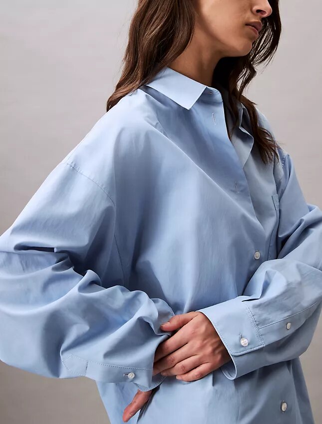 Camicia button-down dal taglio morbido in misto viscosa Camicia button-down dal taglio morbido in misto viscosa